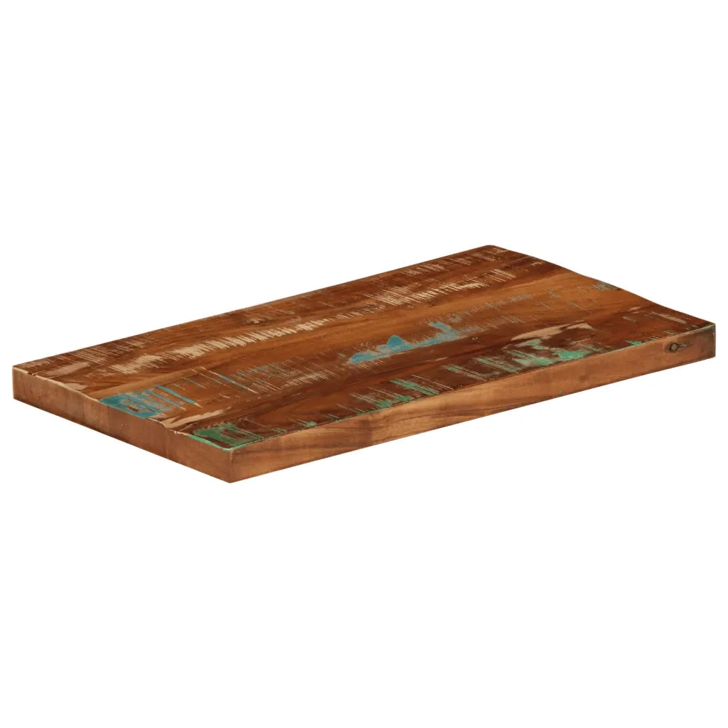 Piano Tavolo 40x20x3,8 cm Rettangolare in Massello di Recupero 371084