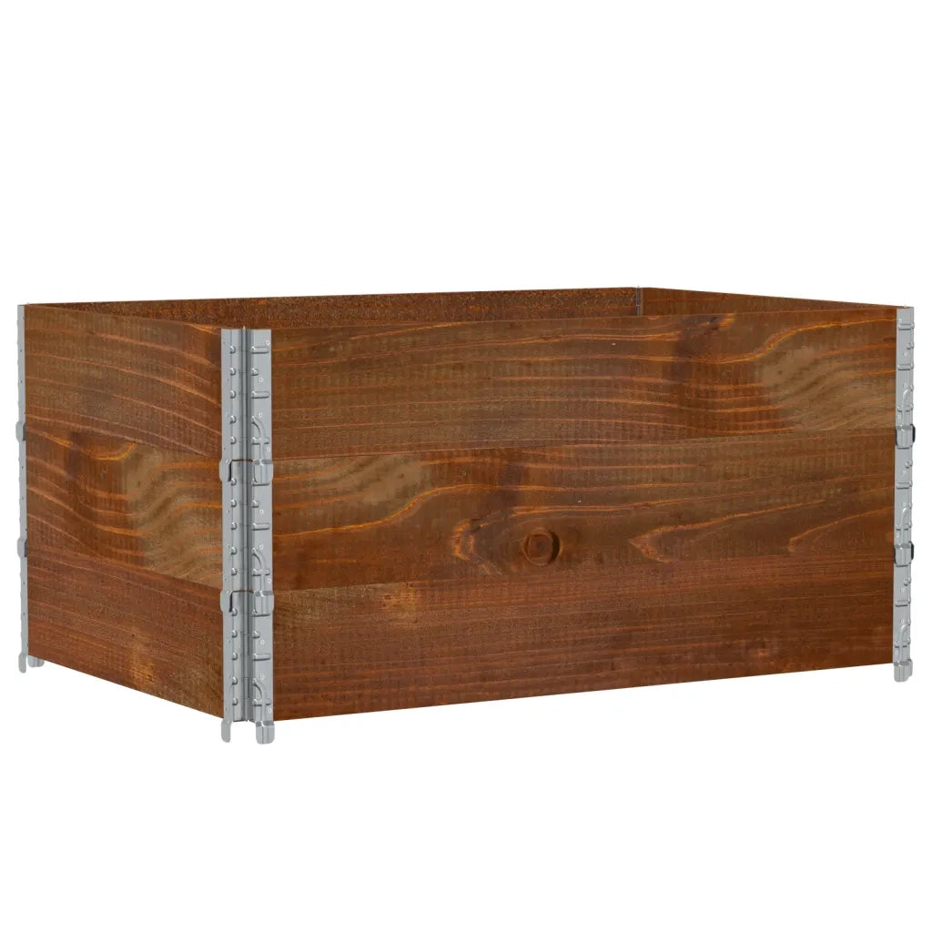 Poggiapiedi da Giardino Marrone 120x80cm Legno Massello di Pino 3295426