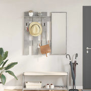 vidaXL Appendiabiti a muro Grigio Cemento 100 x 10 x 100 cm