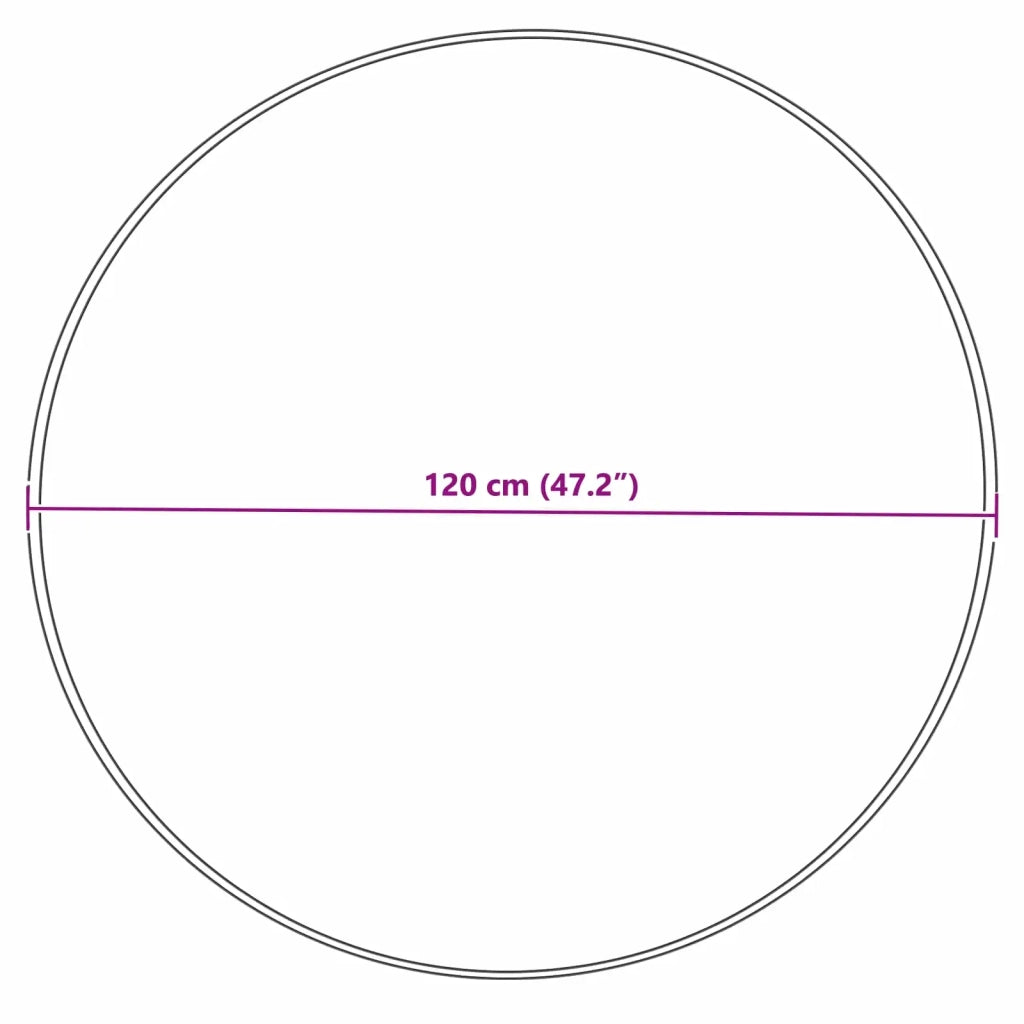 Tappeto in finta TAFALLA Grigio Ø 120 cm Poliestere