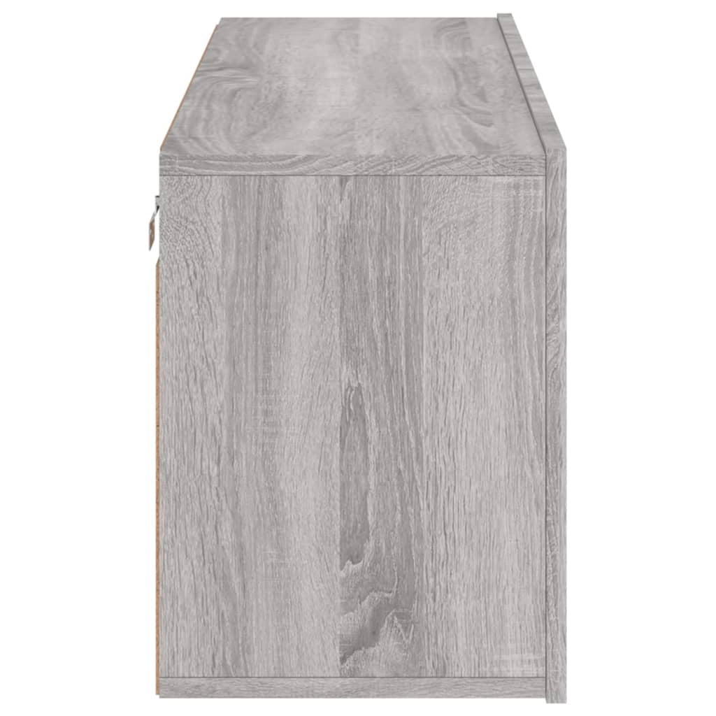Mobile TV multimediale scaffale TV mobile TV credenza TV sala da pranzo soggiorno camera da letto a parete Sonoma 100 x 30 x 41 cm grigio 02_0028173