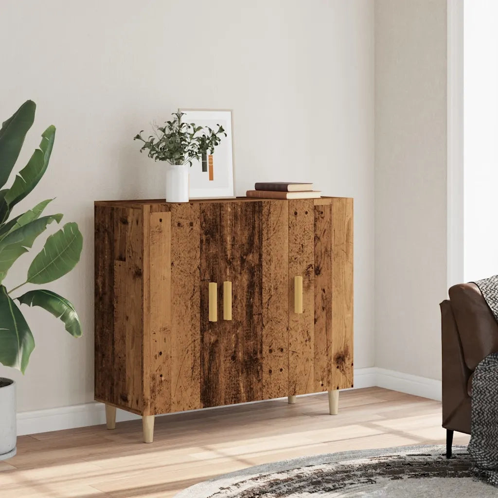 Credenza Legno Antico 90x34x80 cm in Legno Multistrato 856890