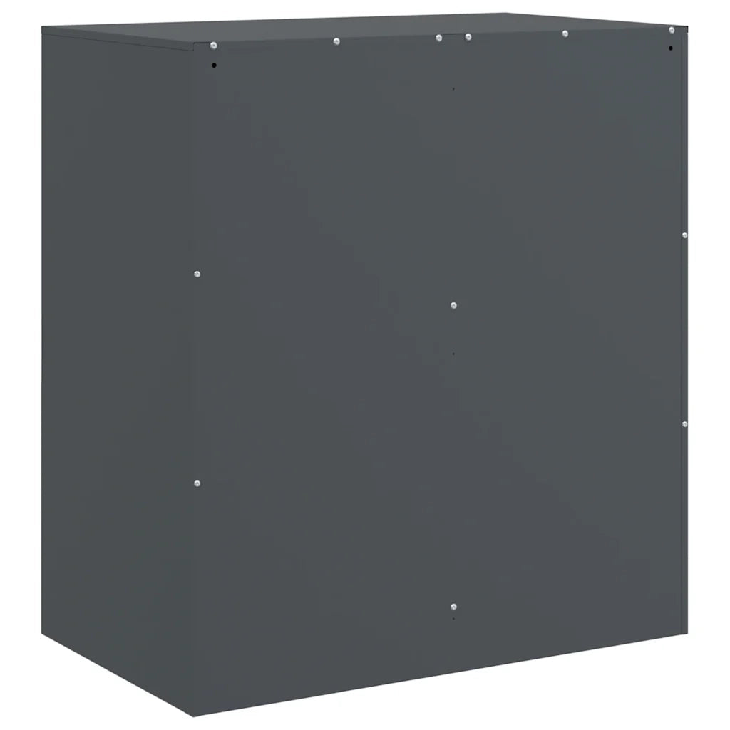 Credenza | Madia | Buffet da pranzo | Armadio da pranzo Antracite 67x39x73 cm in Acciaio