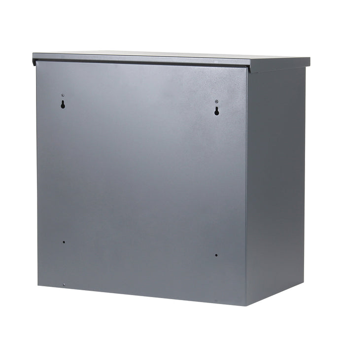 Cassetta postale per pacchi grigia 50,8x31,5x50 cm Portapacchi Cassetta della posta a parete