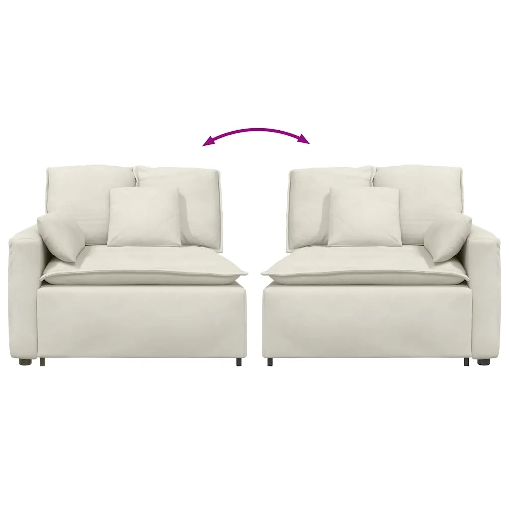Modulo Terminale Bracciolo Divano Modulare con Cuscini 100 cm CFW2688159