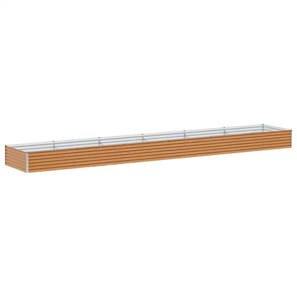 Fioriere | Cassetta per fiori | Letto rialzato da giardino 582 x 100 x 36 cm Acciaio zincato
