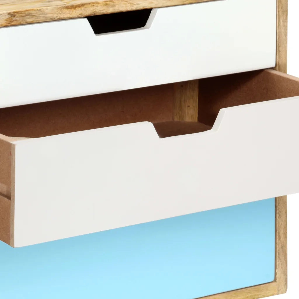 Comodino | Armadio da Notte | Mobiletto da notte 47x35x63 cm in Legno Massello di Mango