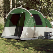 Tenda da Campeggio a Tunnel per 4 Persone-Tenda per Escursionismo Verde Impermeabile 653831