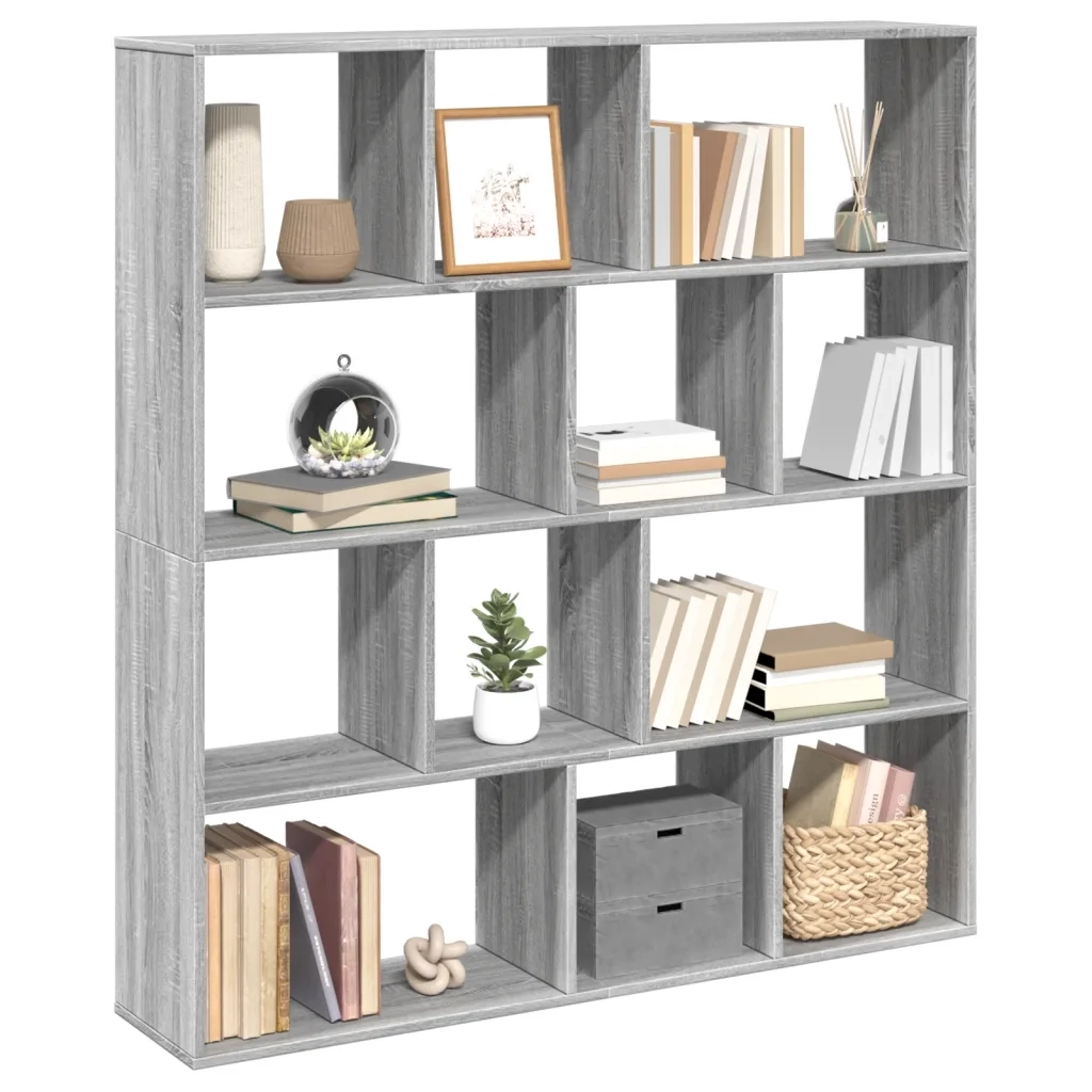 Libreria Grigio Sonoma 132x29x141,5 cm in Legno Multistrato 3310312