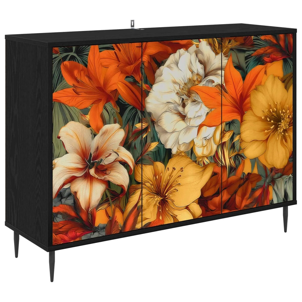 Credenza GENNEP Rovere Nero 102 x 33 x 76 cm 8006975