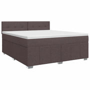 Letto box spring con materasso Marrone Scuro 180 x 200 cm 3451272