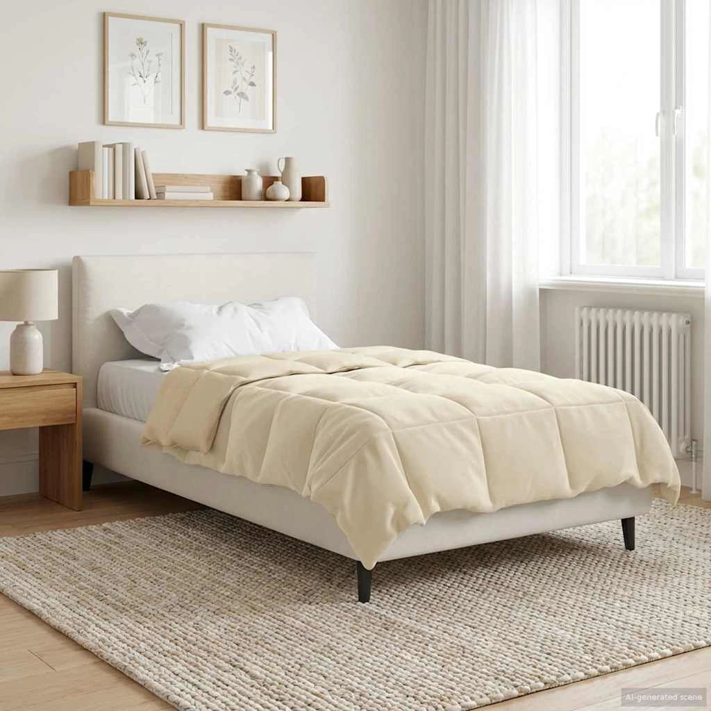 Piumino Letto Estivo 155 x 200 cm Estate Crema Traspirante 42025979