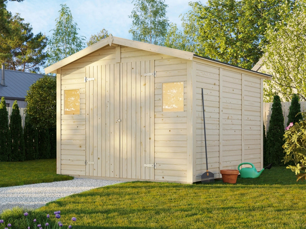 Casetta in legno non trattato Dan B 273x280 cm