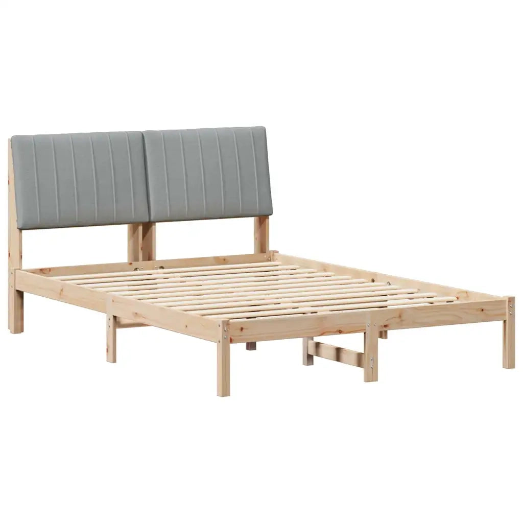 Struttura del letto-Giroletto Marrone 135 x 190 cm Pino massello 719918