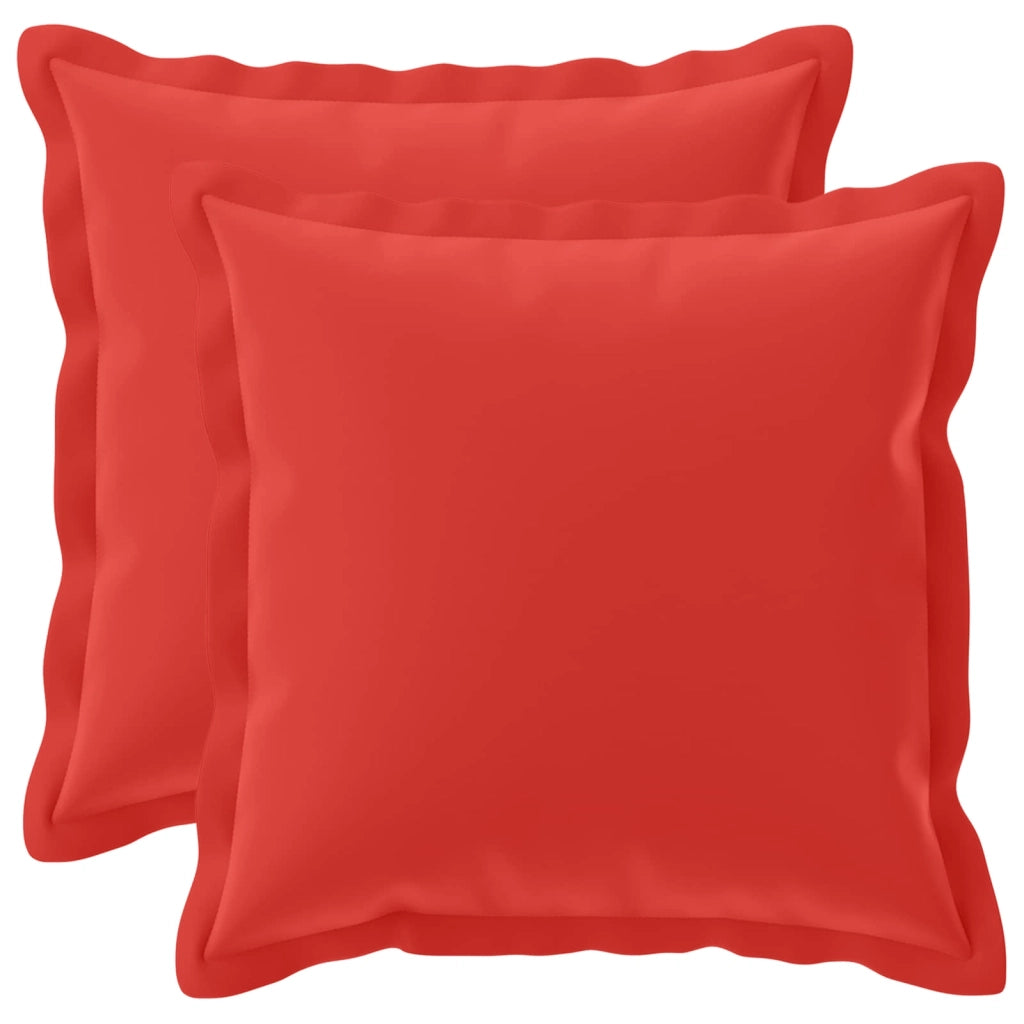 Federa 2 pz HOUTEN Rosso 45 x 45 cm Poliestere 918769