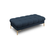 Cosmopolitan Design - Panca "Bali" 2 posti in tessuto strutturato blu 