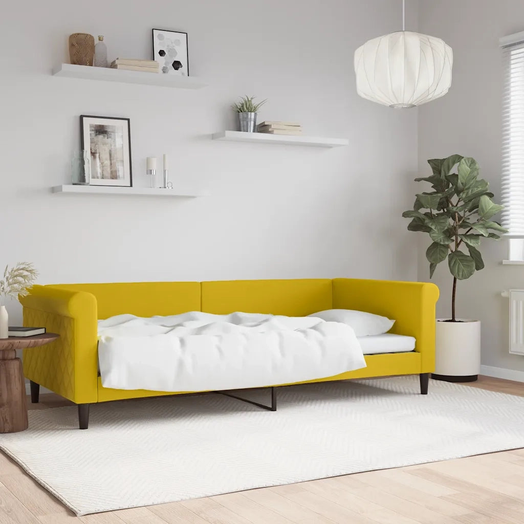 Letto da Giorno Giallo 90x200 cm in Vellutocod mxl 118625