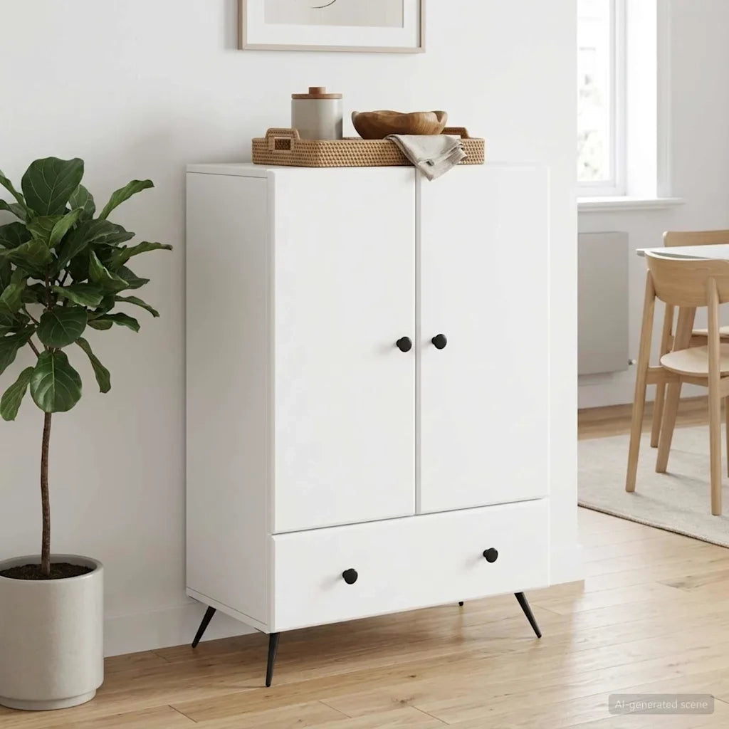 Credenza Bianco 66 x 34,5 x 95 cm Legno ingegnerizzato 895585