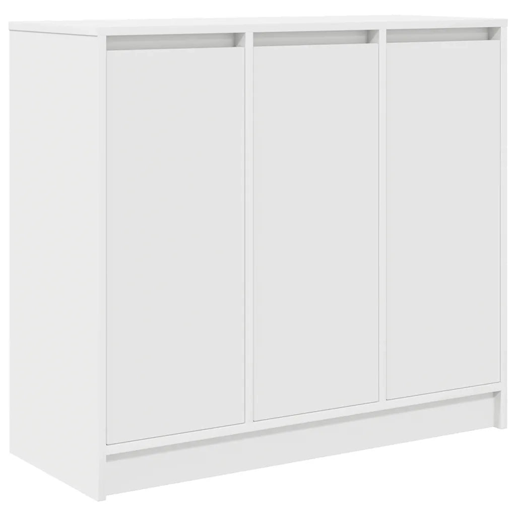 Credenza-Buffet-Armadio da cucina Bianca 85x34x76 cm in Legno Multistrato