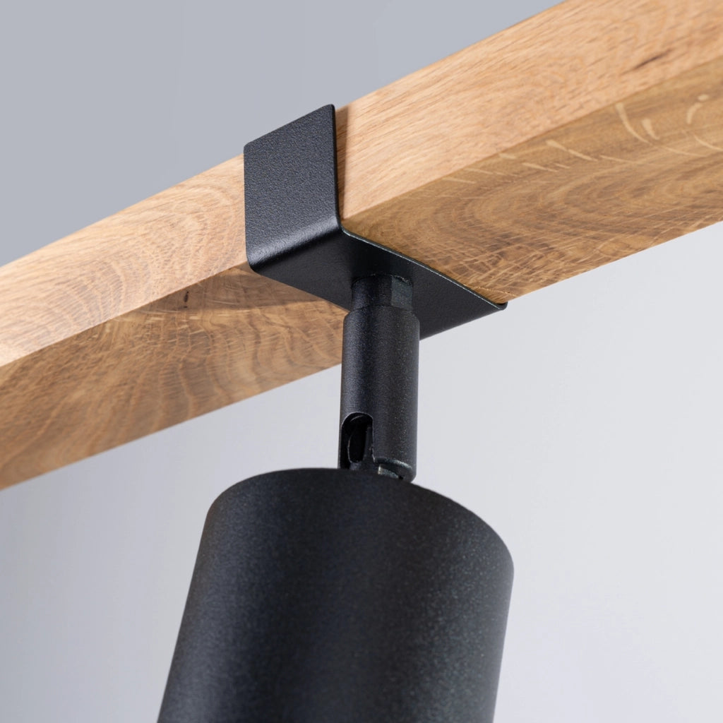 Spot soffitto nordico triplo nero 3xGU10 10W Nordal