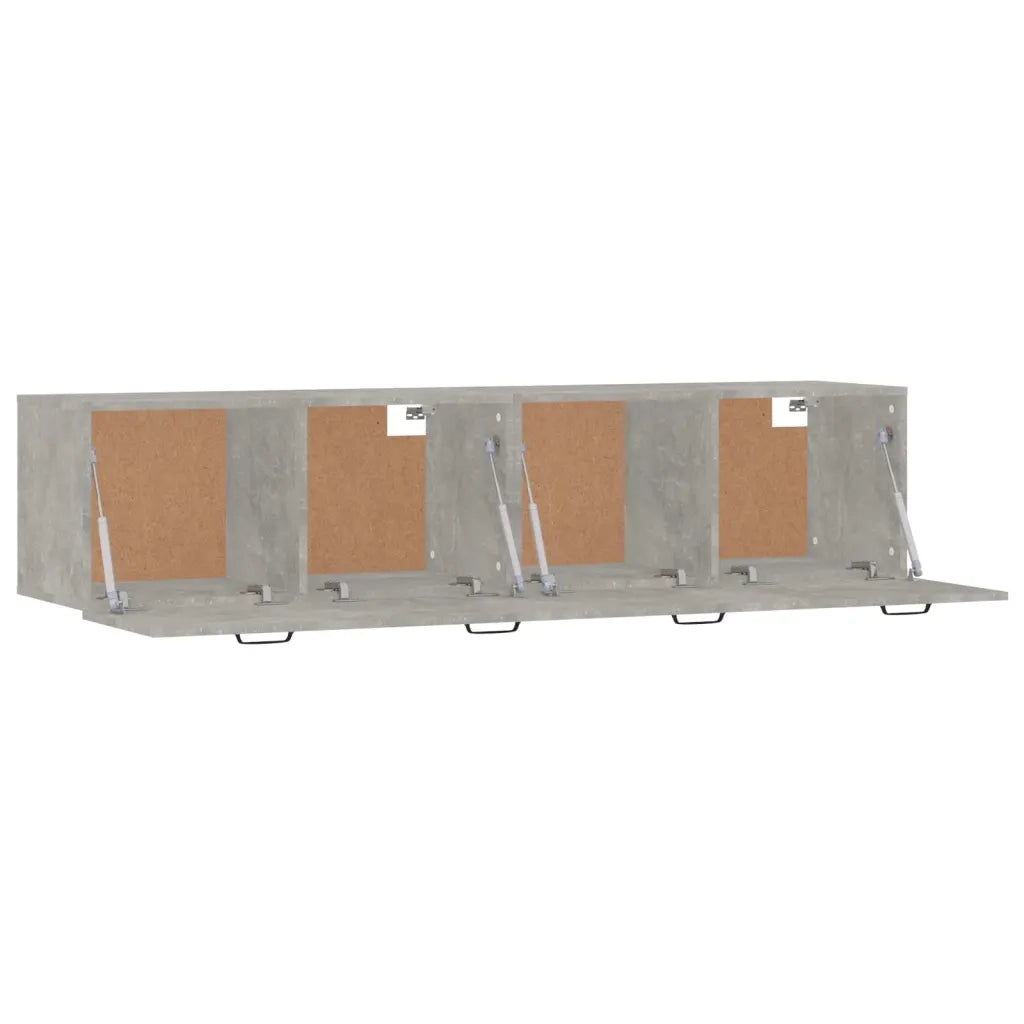 Mobili Parete 2 pz Grigio Cemento 60x36,5x35 cm in Multistrato 3115639