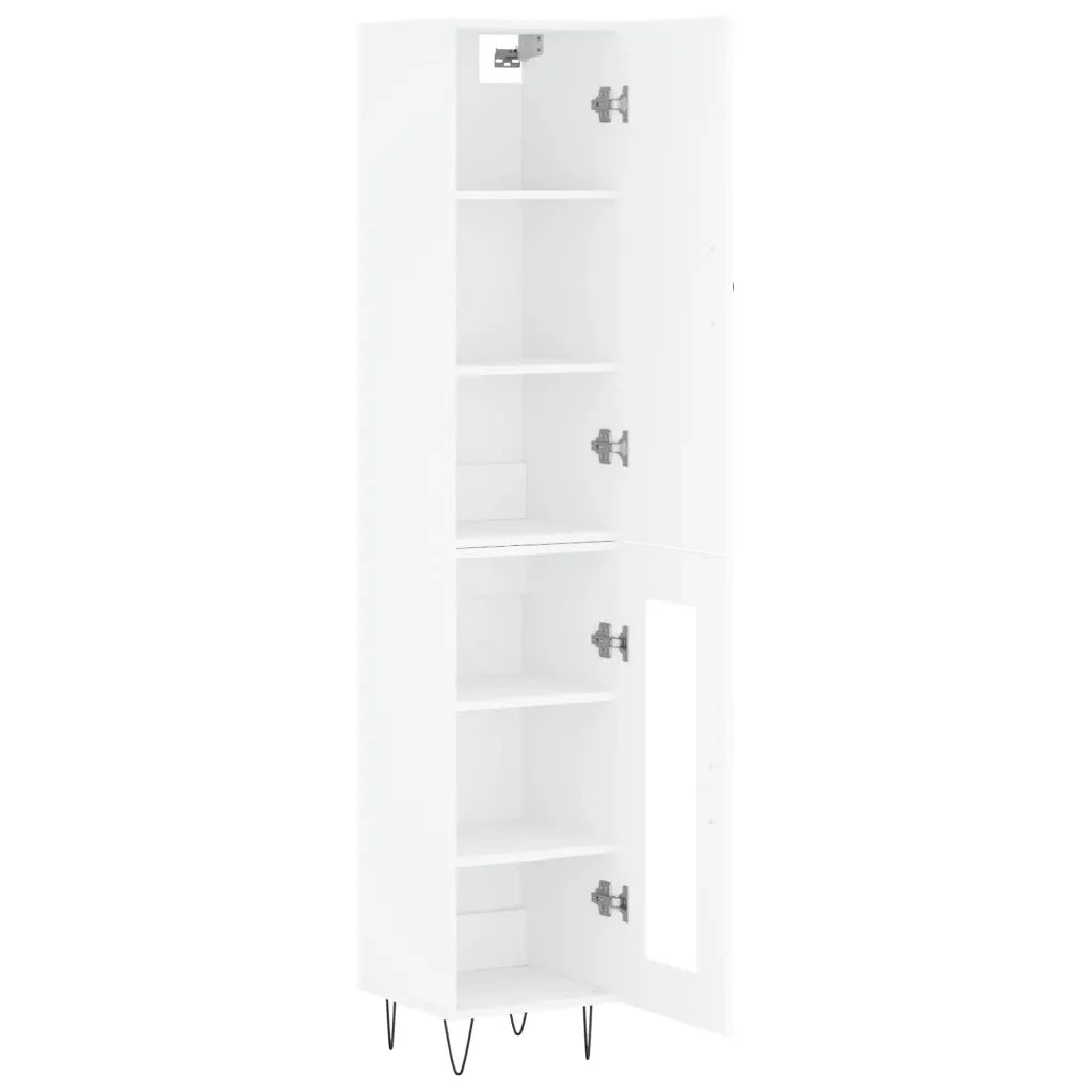 Credenza Bianca 34,5x34x180 cm in Legno Multistrato 3199073