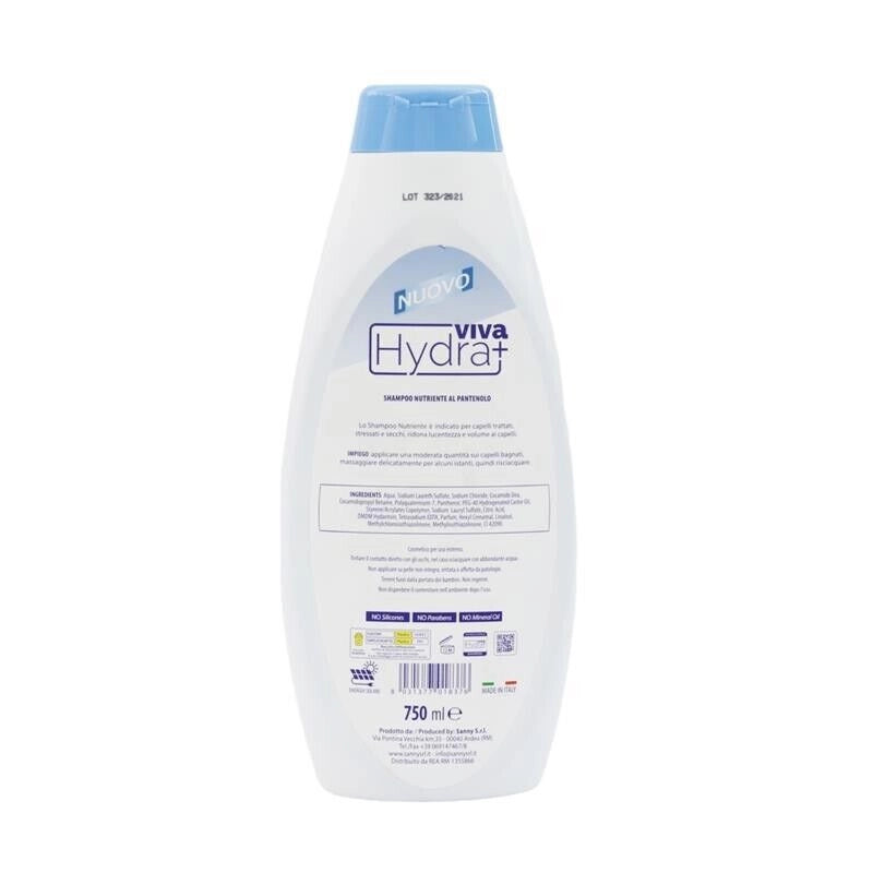 HYDRA VIVA+ SHAMPOO NUTRIENTE AL PANTENOLO IN FORMATO DA 750 ML