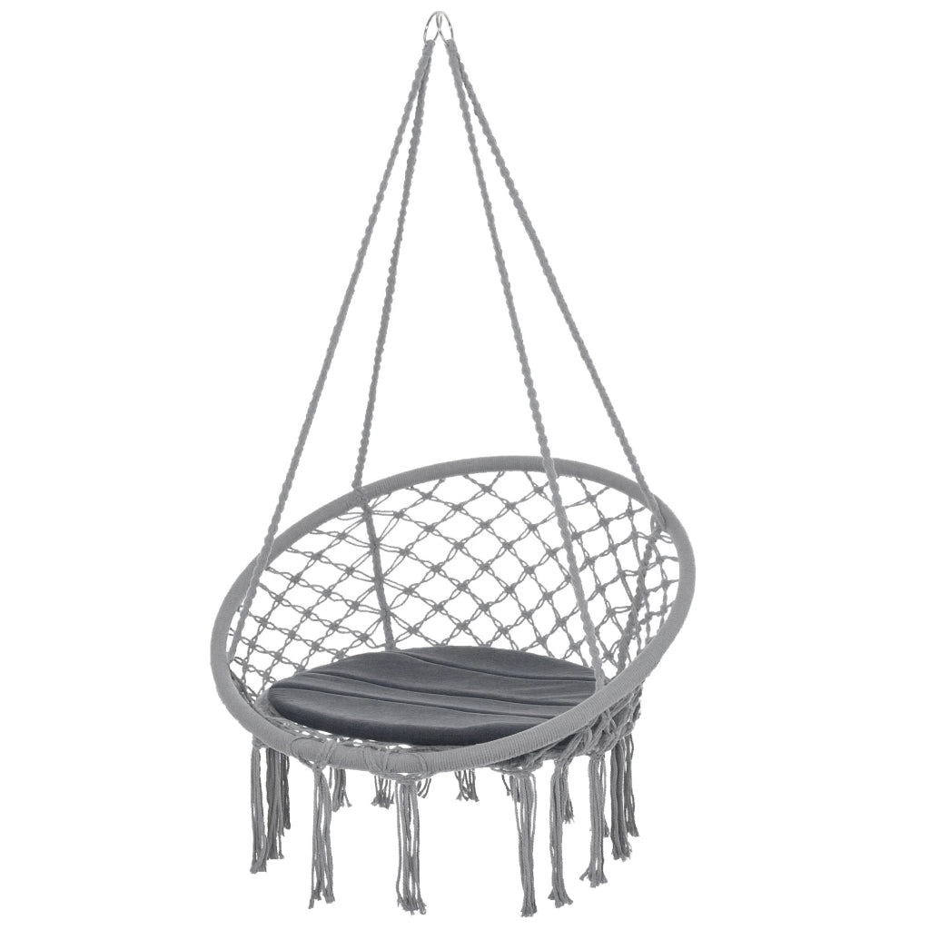 Sedia a dondolo ¨C zephmum ¨C Grigio, ?60 cm, 80x80x42 cm