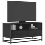 Mobile TV Nero 80x34,5x40 cm in Truciolato Metallo