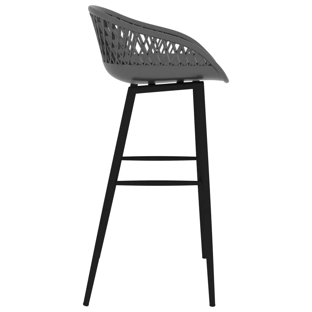 Set da Bar 5 pz Nero e Grigio 3057461