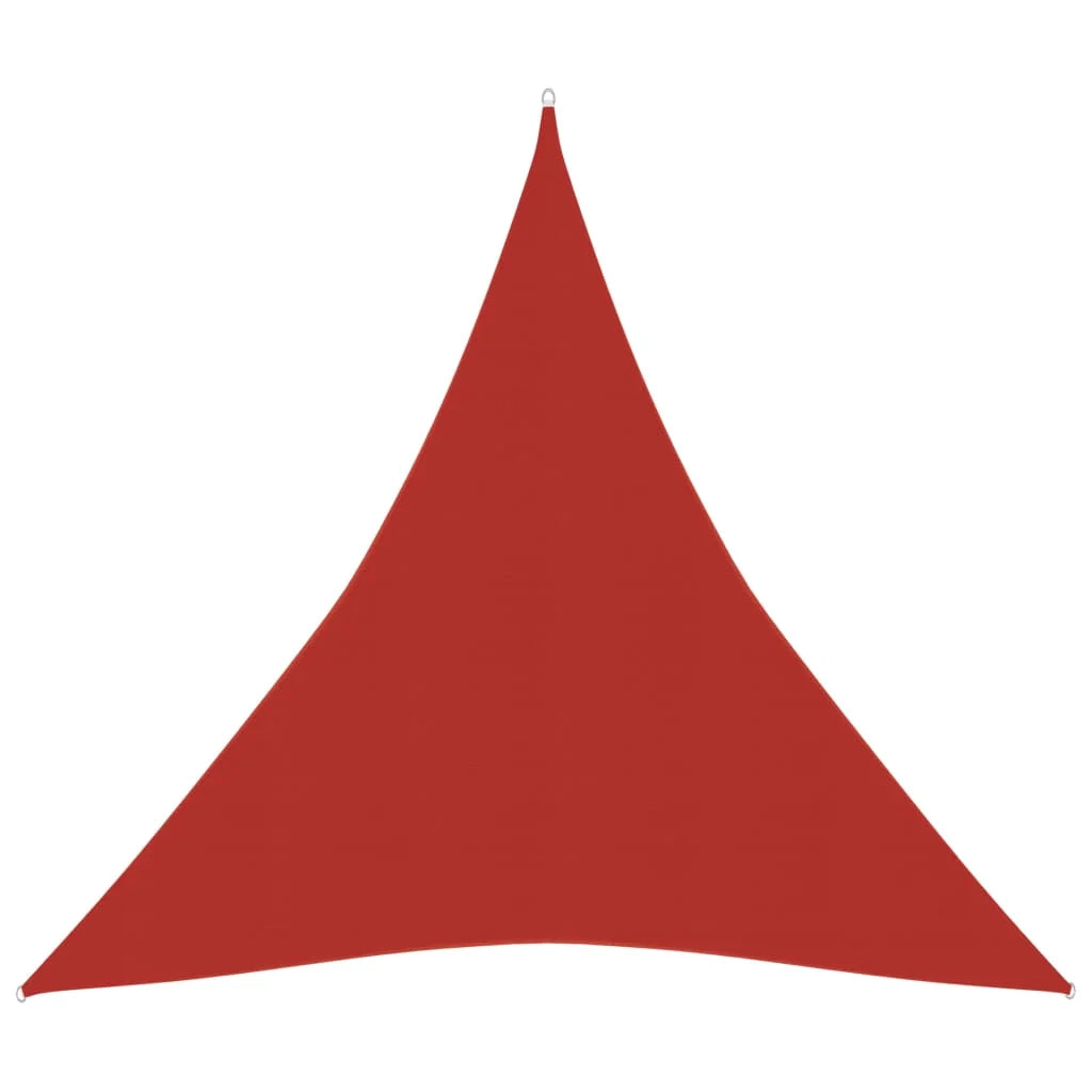 Vela ombreggiante 160 g/m² rossa 4 x 5 x 5 m HDPE 02_0009281