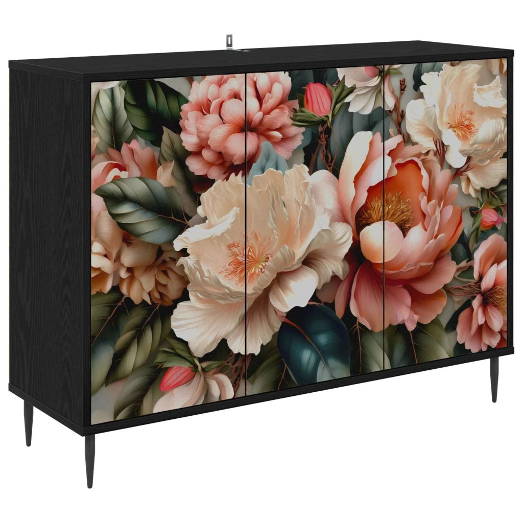 Credenza BORNE Rovere Nero 102 x 33 x 76 cm 8006976