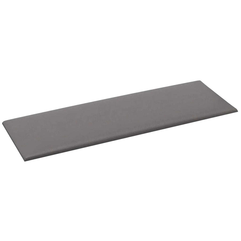 Testiera da Parete 12 pcs Grigio 90 x 30 cm Tessuto