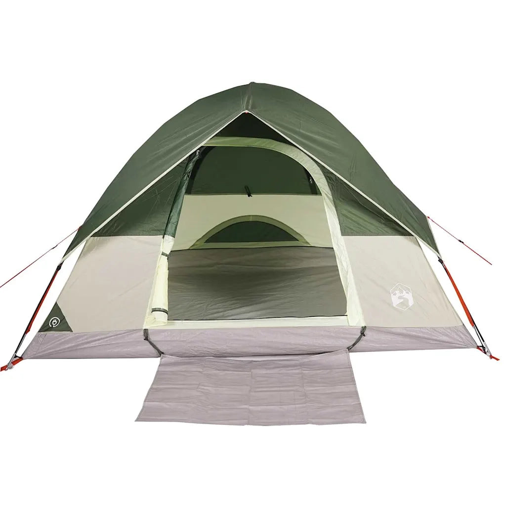 Tenda da Campeggio a Cupola per 3 Persone-Tenda per Escursionismo Verde Impermeabile 404597