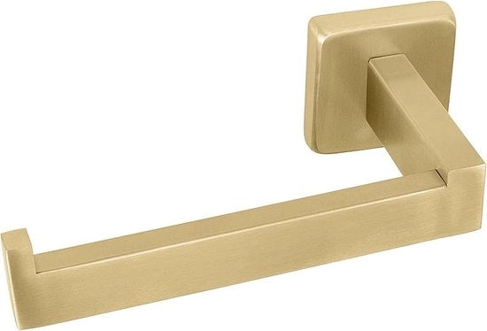 Wandmontato contenitore per carta igienica in acciaio inossidabile - contenitori per carta igienica in acciaio inossidabile - viti incluse - accessori per cucina e bagno - quadrato 304 acciaio inossidabile - finitura a sbalzo in ottone.