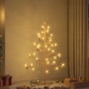 Albero di Natale in legno con supporto Naturale 150 cm