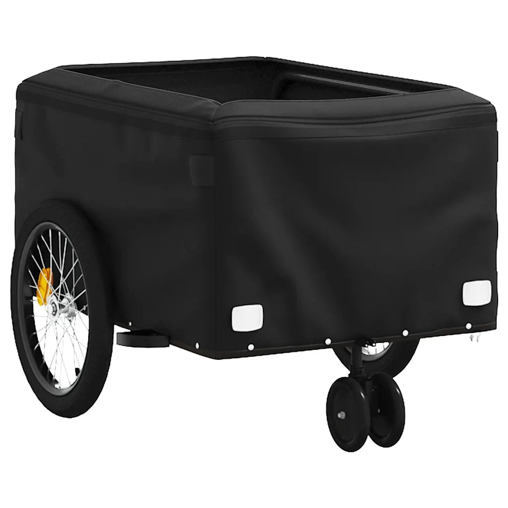 Rimorchio da Bici Nero e Arancione 30 kg in Ferro CFW6722675