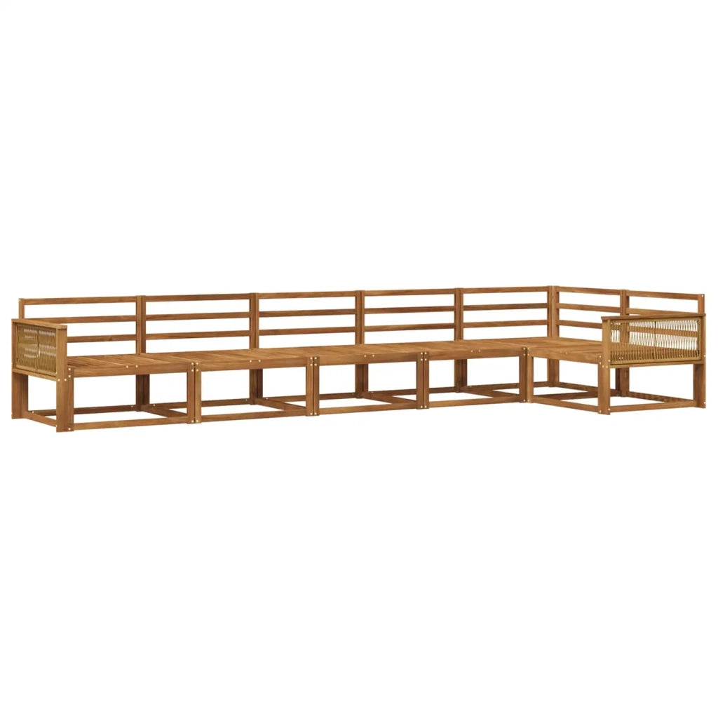 Set di divani da esterno 6 pcs Naturale