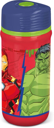 Borraccia 390 ml con chiusura antigoccia in plastica per bambini Avengers
