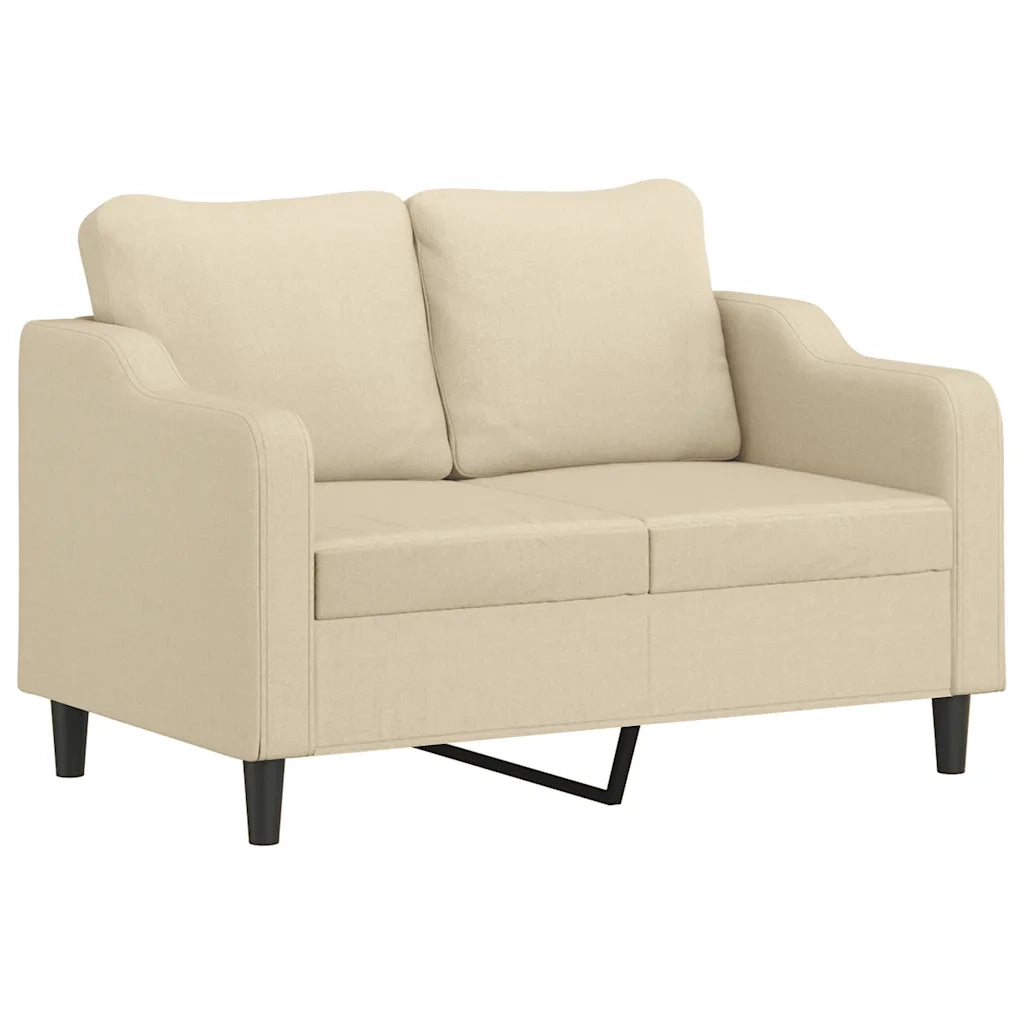 Divano a 2 Posti Crema 120 cm in Tessutocod mxl 85397