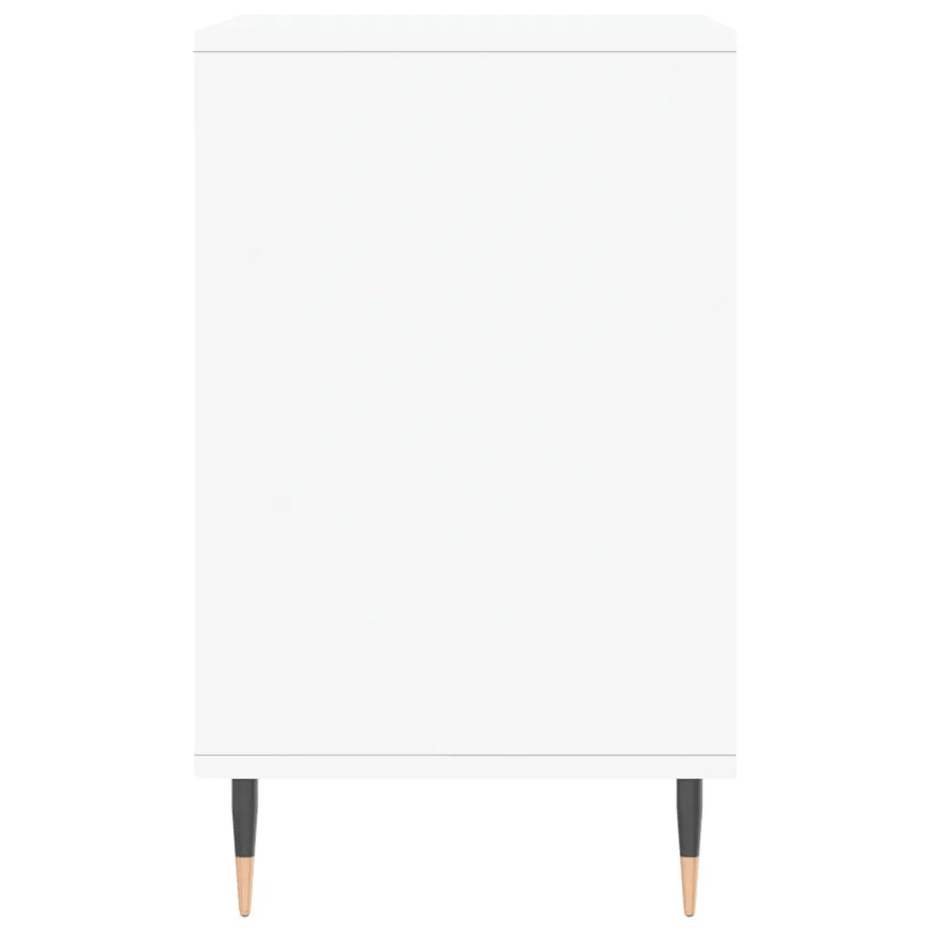Scarpiera Bianco Lucido 102x36x60 cm in Legno Multistrato