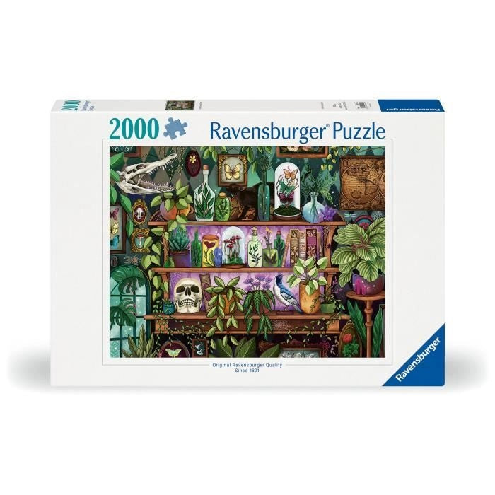 Puzzle da 2000 pezzi, dai 14 anni in su, cianfrusaglie e oggetti da strega, puzzle di qualità premium realizzato in Europa, piante, 12001416