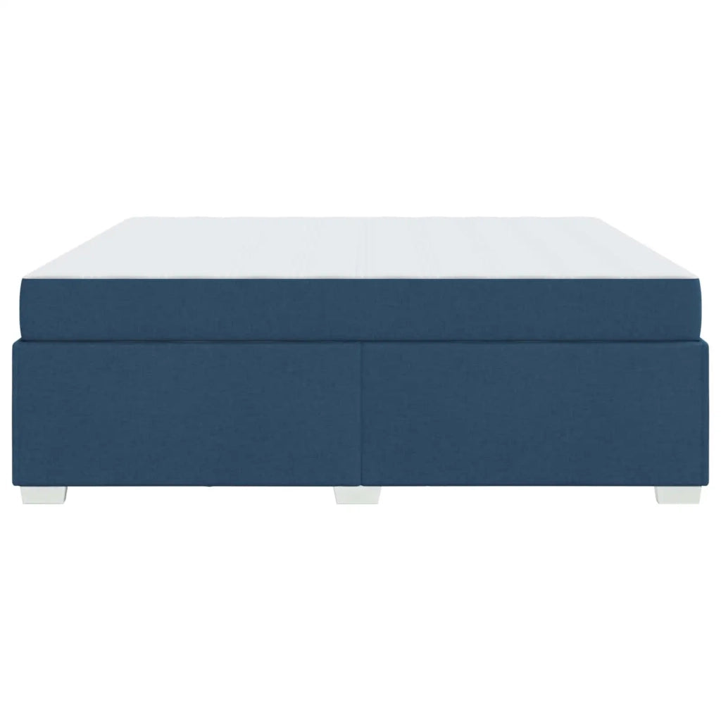 Struttura del letto con materasso Blu 180 x 200 cm Tessuto 3399207