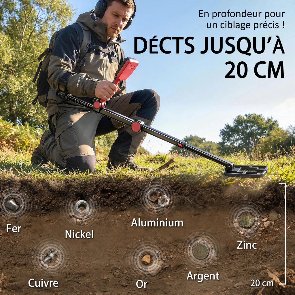 Metal Detector ¨C zephmum ¨C Nero 139x26x30cm