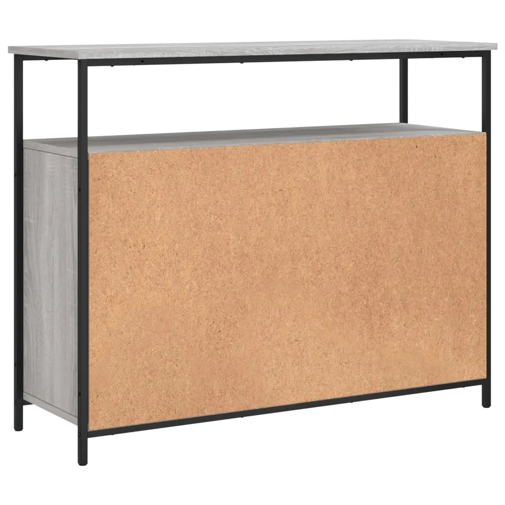 Credenza Grigio Sonoma 100x35x80 cm in Legno Multistrato 835502