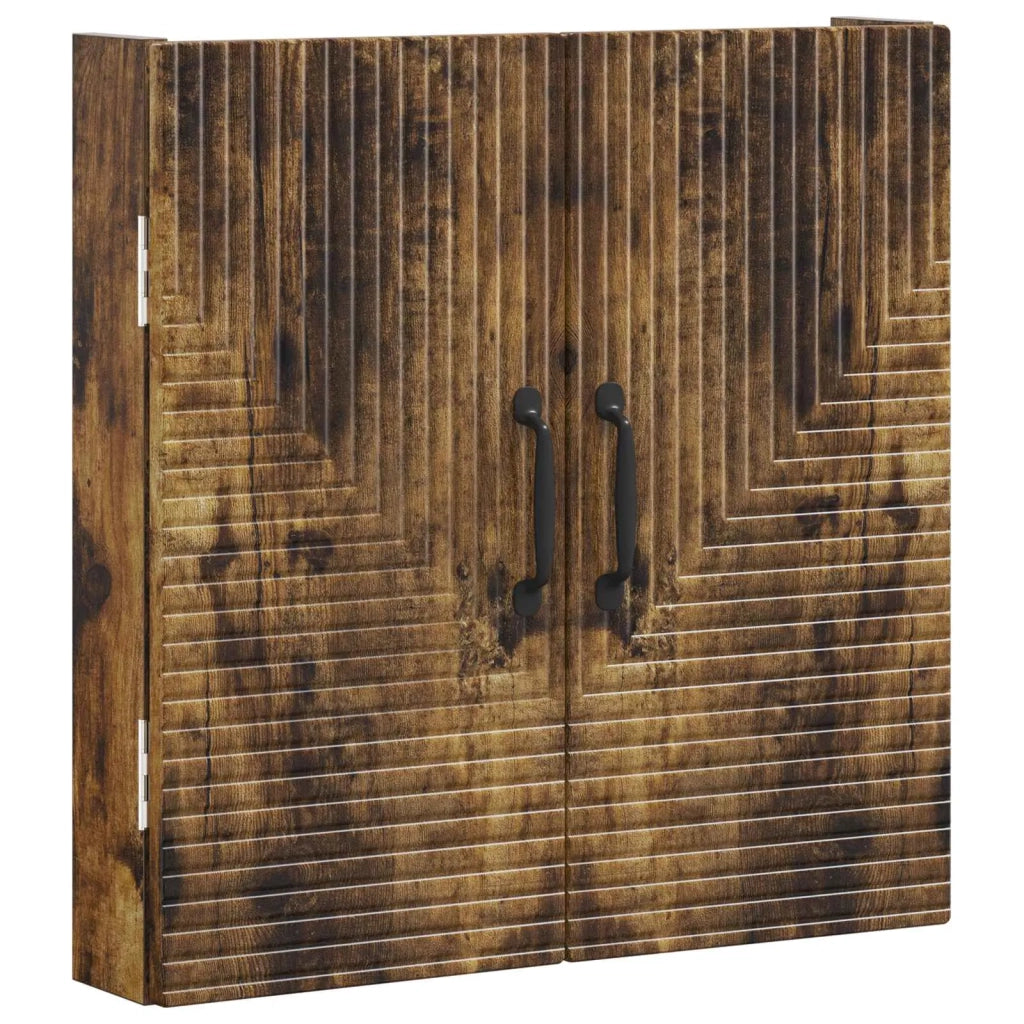 Armadio per Dartboard HAARLEM Rovere Fumo 52,5 x 10,5 x 53,5 cm 896890