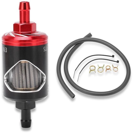Kit filtro antincendio - Adatto per R1/R6/R3/XMAX155/XMAX300/NMAX155 - Incluso tubo carburante - Filtro di ricambio per NINJA/Aprilia - Materiale: Gomma/Alluminio/Raccordo in rame/Vetro