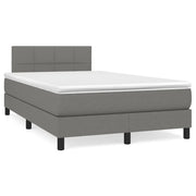 Giroletto a Molle con Materasso Grigio Scuro 120x190cm Tessuto 3269724