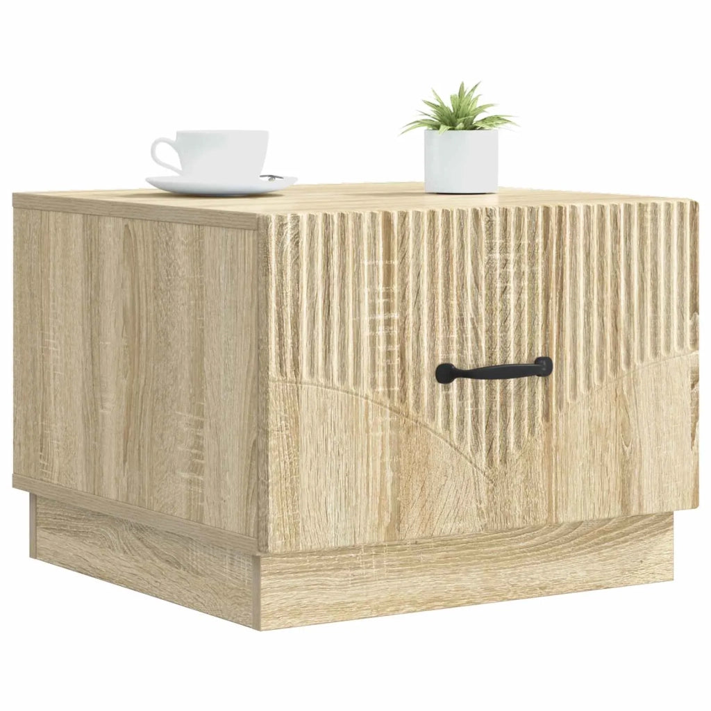 Tavolino da salotto con cassetto Rovere Sonoma 49 x 50 x 37 cm