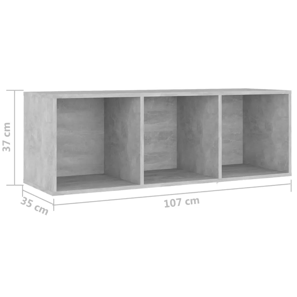 Mobili TV 2 pz Grigio Cemento 107x35x37 cm in Legno Multistrato 3079911